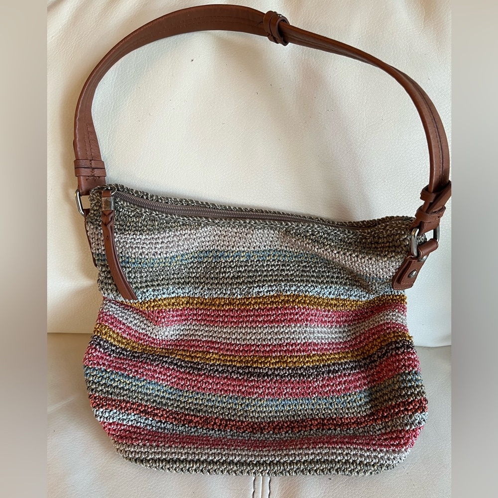 The Sak crochet boho multicolor medium purse